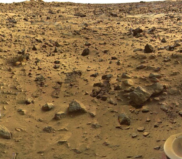 Съемка поверхности Марса с аппарата Викинг